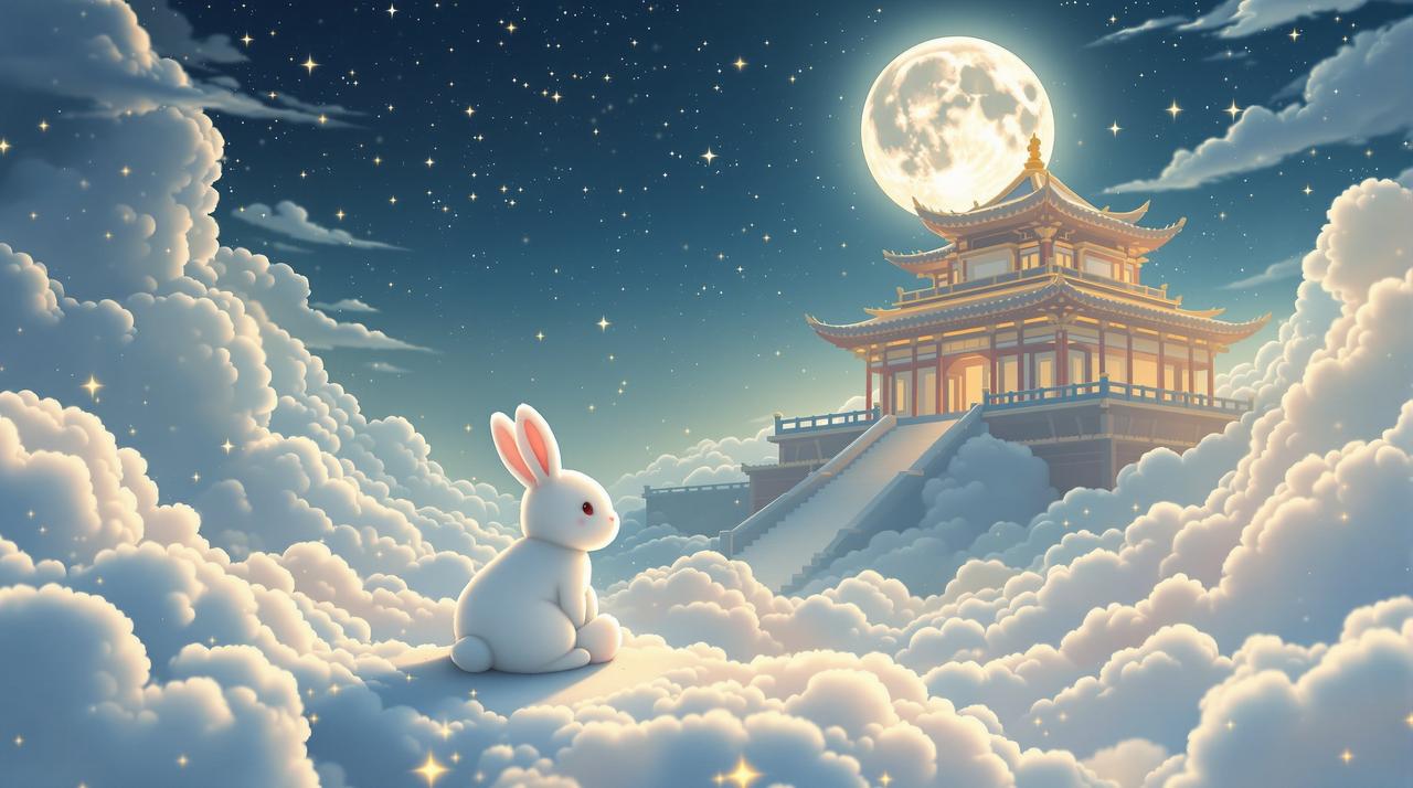 AI短剧搜索品牌故事 AI短剧搜索品牌故事 - 月宫意象
